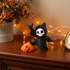 Decorative Props for Halloween Little Pumpkin Skull Ornament 3D Printed Decor Cute Desktop Miniature Skeleton Decor Home Figurine Table Decoration