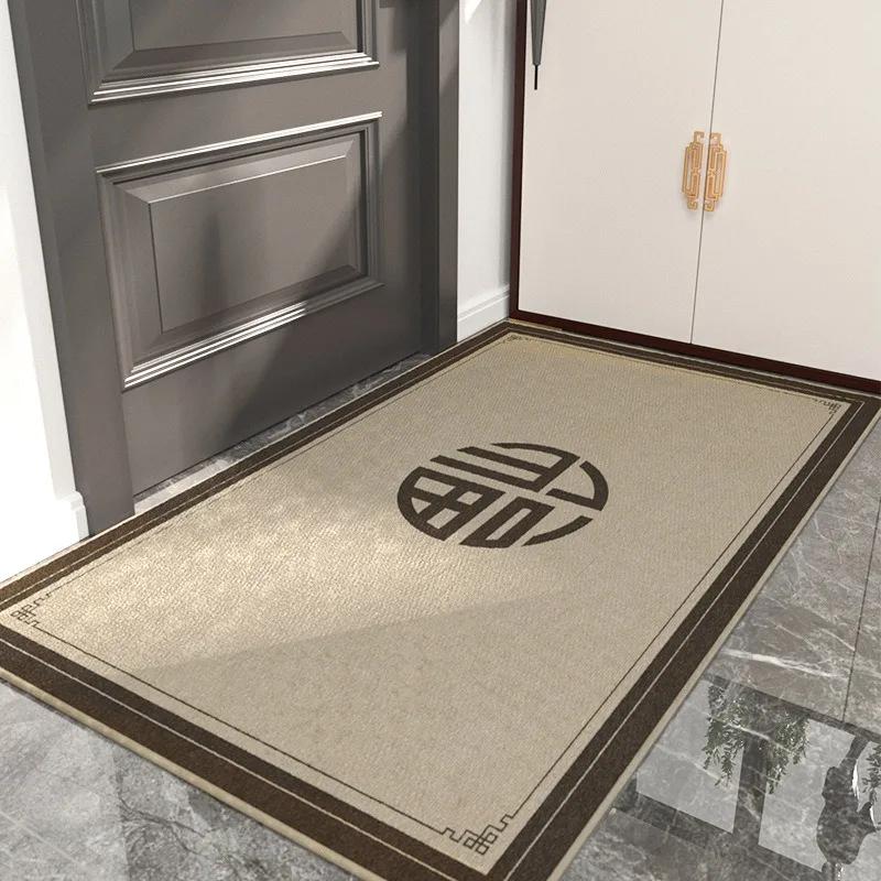 Willkommen Fußmatte im chinesischen Stil Rutschfester Küchenbodenläufer für Zuhause Wohnzimmer Hoteldekor Waschbare Badezimmer-Eingangsteppiche