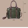 Vintage head layer cowhide handbag texture brown ladies crossbody bag urban simple single shoulder bag fashion