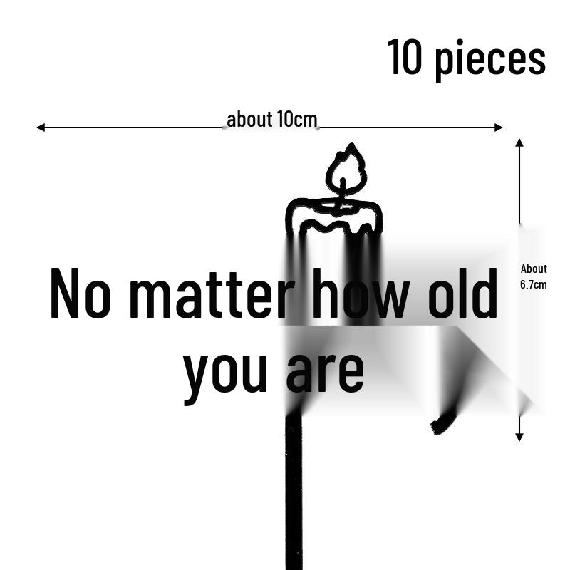 50 Stück Goldene Acryl-Kuchenstecker - Geburtstag, Festival, Muttertagsfeier