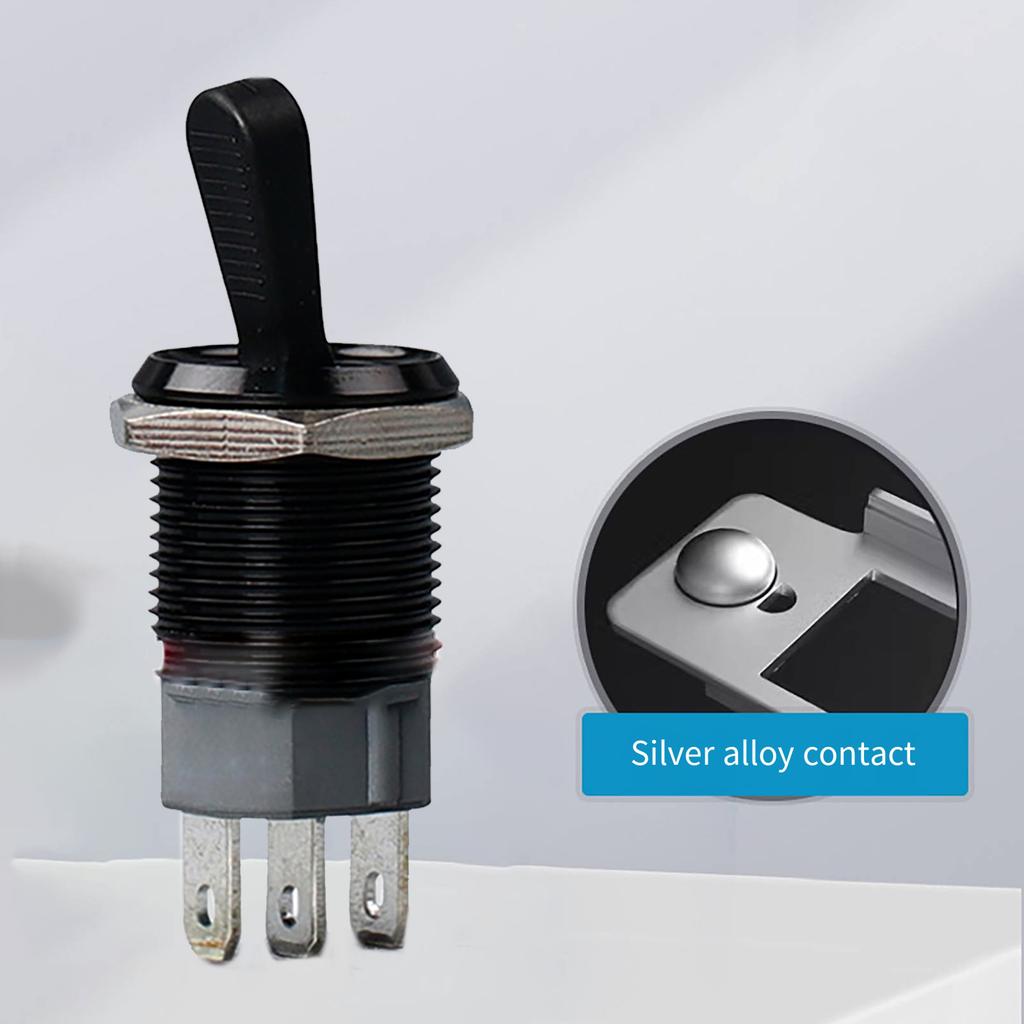 Sturdy Oxidized Metal Toggle Switches With Three Positions and Builts In LED Light Display for Easy Controlled
