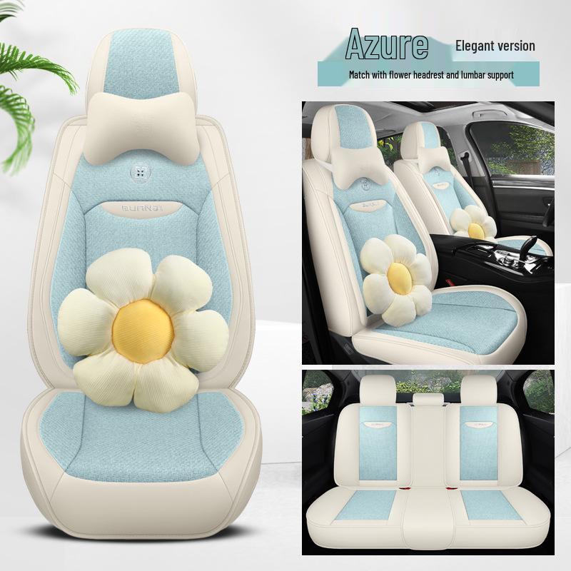 Universal Full Coverage Car Seat Cover for Civic Bora Lavida Sagitar - Four Seasons Ice Rattan Cushion