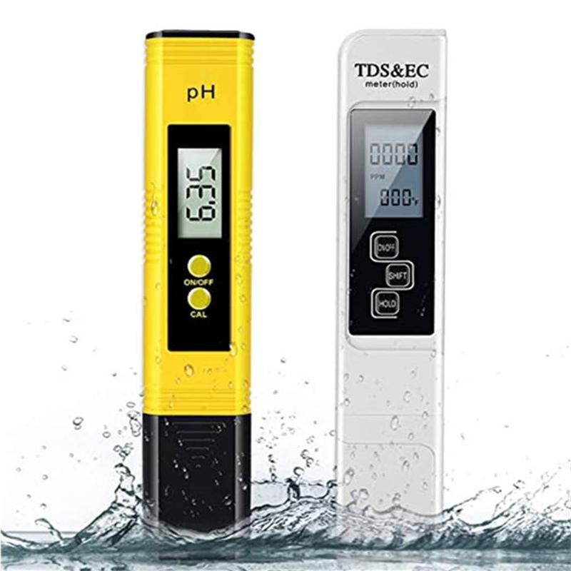 

Цифровой измеритель pH и TDS, автоматический калибровочный тестер, тестер pH-метра 0-14, тестер 0-9990PPM, измеритель чистоты и содержания электролитов в воде, PPM, качество воды