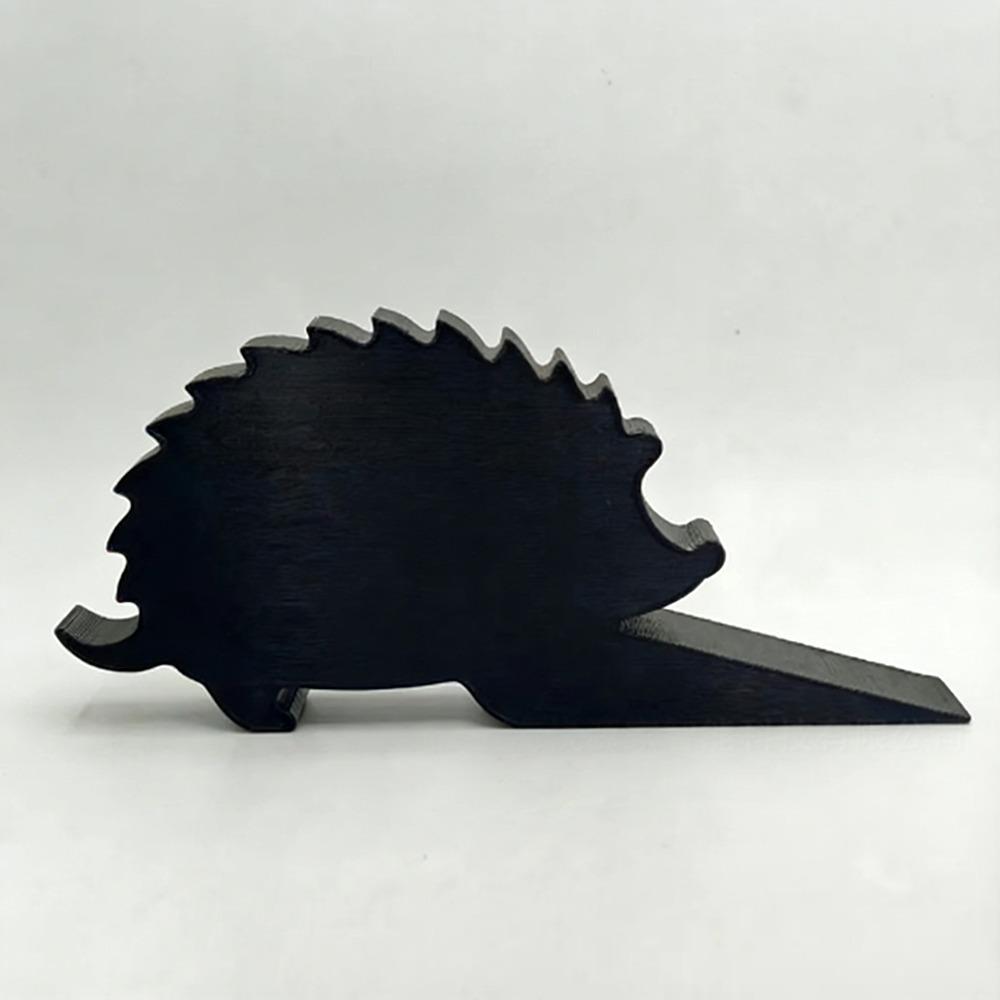 Funny 3D Printing Decorative Animal Door Stop Non-slip Anti-collision Door Stopper Black Door Bumper for Home&Office