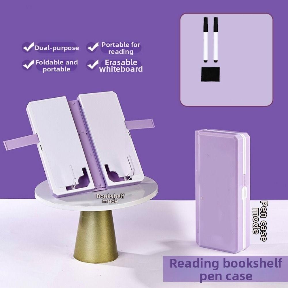 Multifunctional Reading Stand Pencil Case Double-Layer Multi-Functional Pencil Case Classroom
