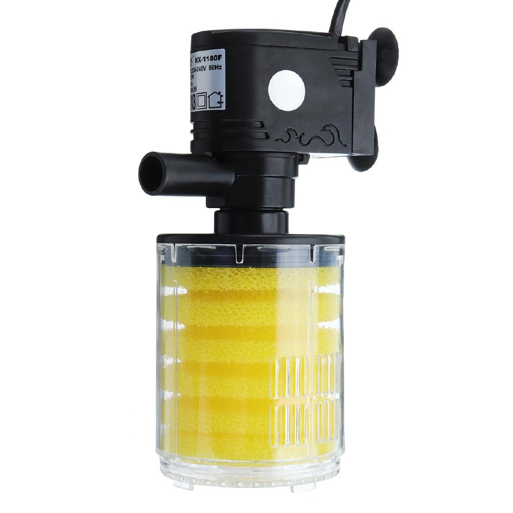 EU Plug Aquarium Filter Fish Tank Filter 3 in 1 For Aquarium Air Pump Aquarium Internal Filter New Aquarium Pump