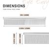 Eye Envy Tear Stain Remover Face Comb for Dogs and Comb with 80 Rounded Pins Gently Remove Crusty Eye Gunk and Boogers Keep The Beard and Face Tangle