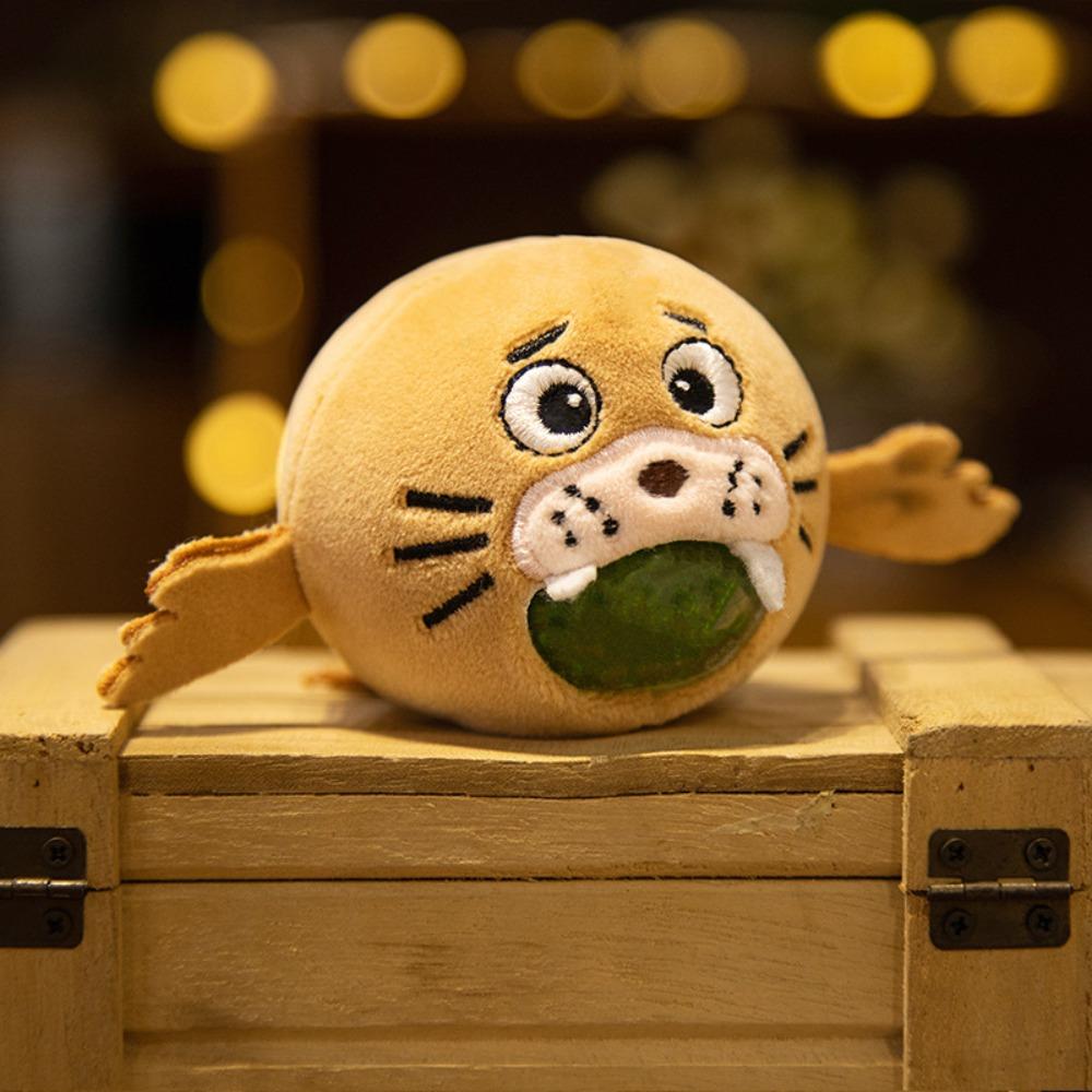 

Игрушка-вентилятор для выжимания, декомпрессионная мультяшная плюшевая кукла, игрушка с медленным восстановлением, украшение для рабочего стола seals