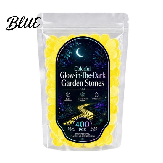 Fade Resistant Glow Rocks 1.5cm Luminous Stones in The Dark Garden Pebbles Outdoor Glowing Rocks Stones Decorative Pebbles for Pathway Patio