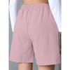 Summer New Style, Loose Fit, Linen, Casual Shorts, Solid Color, Plus Size, High Waist, Wide Leg Pants for Women