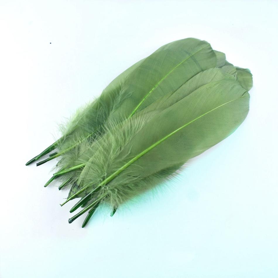 50Pcs Natural Goose Feathers Plume Craft DIY Royal Blue Feather Wedding Party Plumas Jewelry Making Decor Accessories 13-18CM