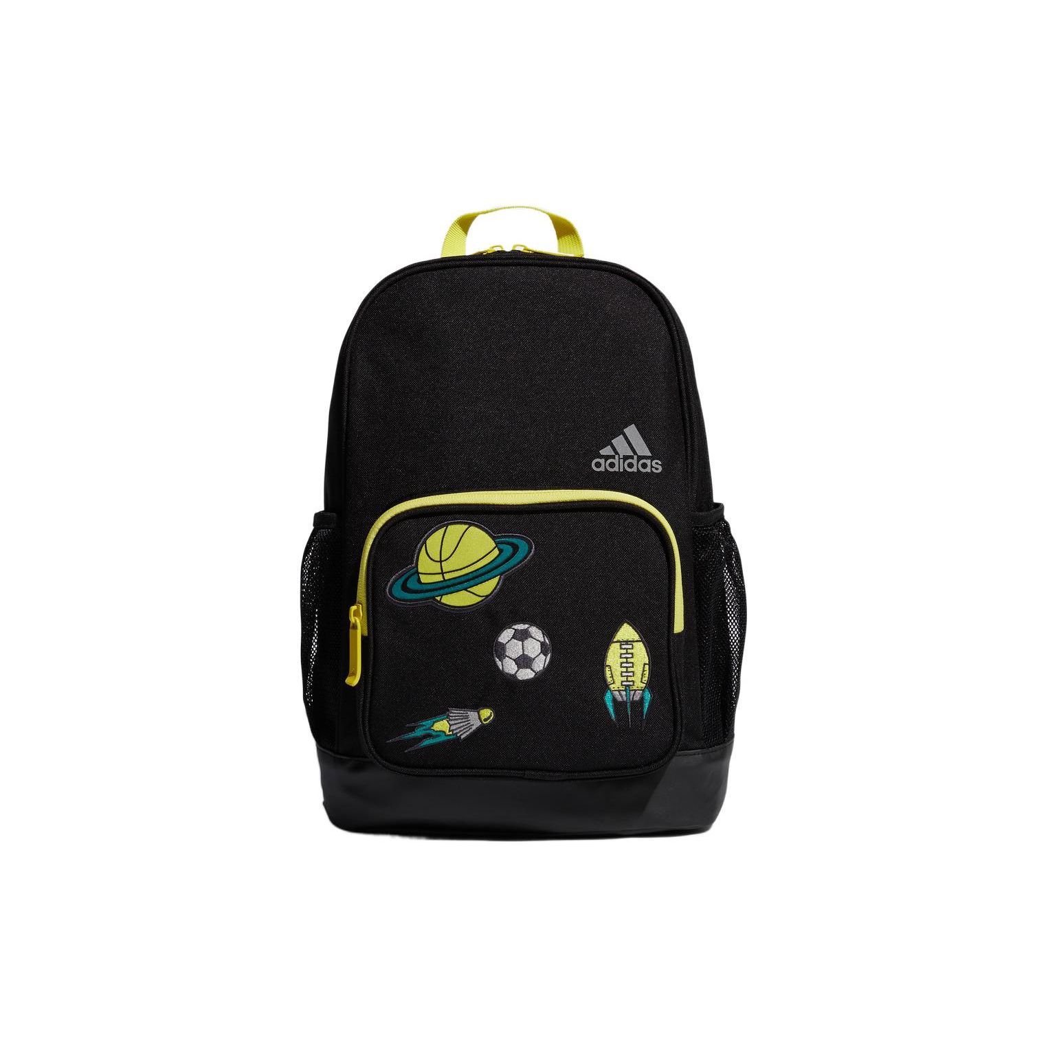 

Adidas Embroidered Print Polyester Backpack Unisex Backpacks Black FM6825 Black