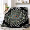 Mandala Customize Your Name Blanket Warm Comfortable Soft Blanket For Chair Office Sofa Bed Sofa Office Camping Suitable For Gifting Relatives And