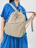 Ultra-leichter Damen-Nylon-Rucksack im koreanischen Stil - Großes Fassungsvermögen, Vielseitig, Einfarbige Ausführung für den täglichen Weg