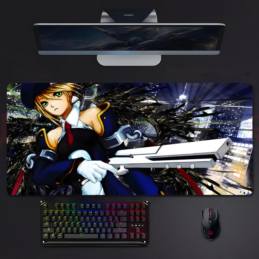 Game Fighting BBlazblue Mouse Pad Mousepad Large Gaming Lockedge Thickened Pc Table Desk Mat