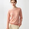 Women's Soft Skin-Friendly Pure Wool Round Neck Pullover Sweater – Gentle Style, Long Sleeve