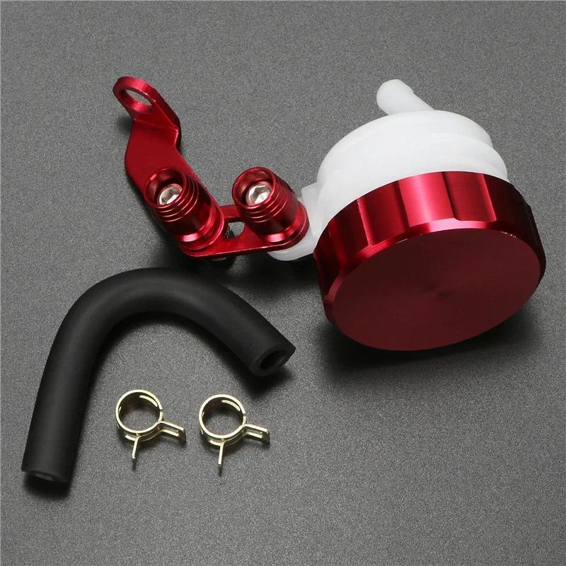 Motorcycle Universal CNC Aluminum Front Brake Fluid Reservoir Clutch Tank Oil Fluid Cup for Suzuki Yamaha Aprilia Ducati Honda