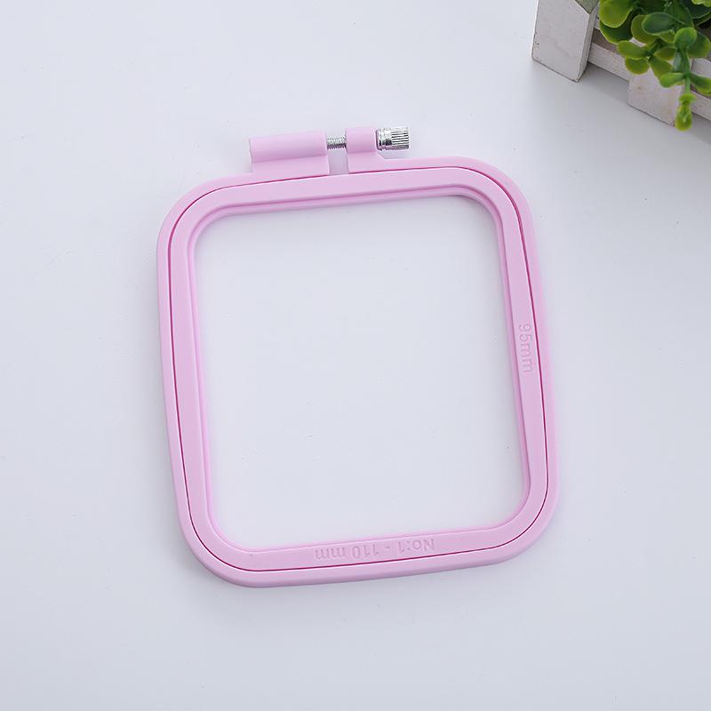 DIY Plastic Embroidery Hoops Cross Stitch Frame Stretch Ring Tool for Needlecraft Sewing Loop Cross Stitching
