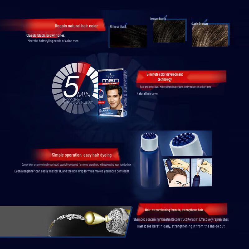 Schwarzkopf Men's Permanent Hair Color Cream