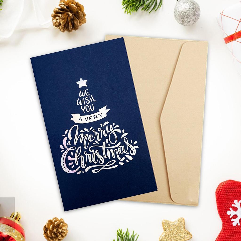 Christmas Card Paper Creative Anniversary Birthday Winter Holiday Greeting Card Christmas Decoration Gift for Husband Dad