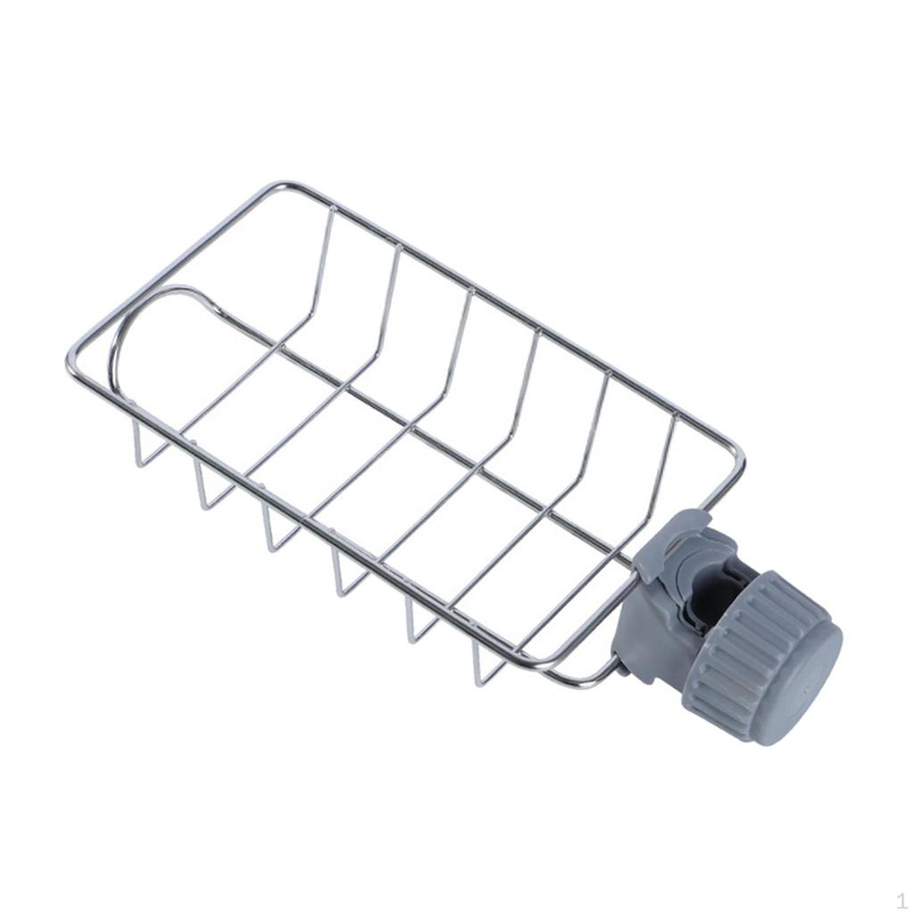 Canopy Pole Storage Basket Sink Drain Rack Dishwashing Brush Holder Sponge Camping