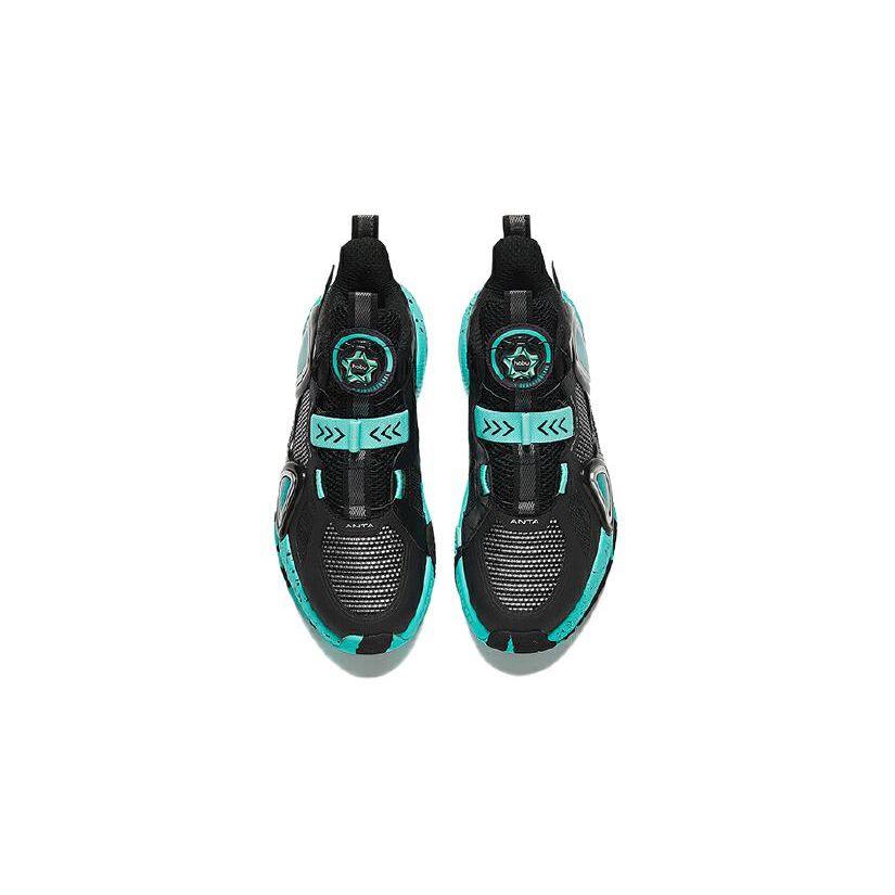 Anta Comfortable Versatile Shock Absorbing Low Top Kids Basketball Shoes Kids sneaker Green 312341120-4