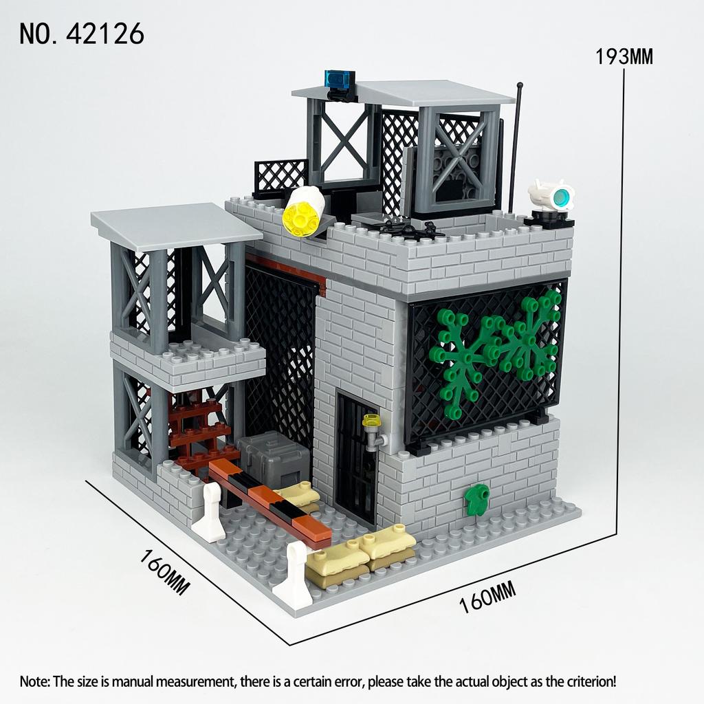 Military Series Inspection Level Bunker Scene Building Block Toys