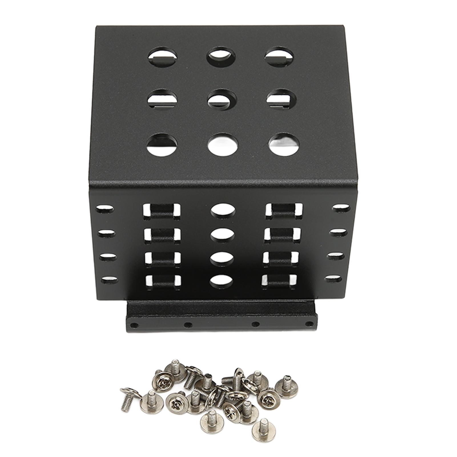 

2.5in HDD Mounting Rack Aluminium Alloy Hollow Design High Hardness 2.5in Hard Drive Cage for 2.5in IDE HDD SSD Black чёрный