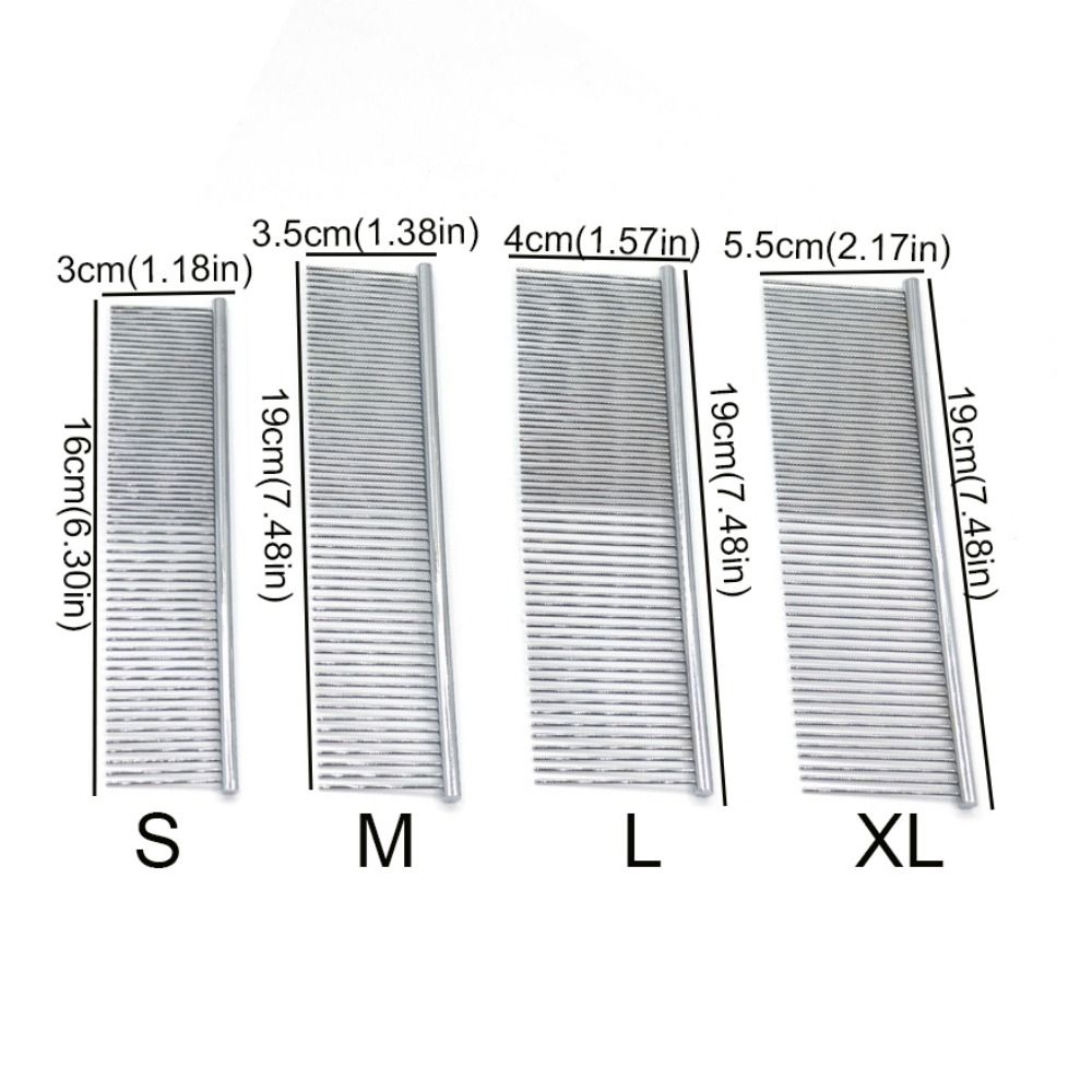 Professional Pet Dematting Comb Non-rust Dogs Cleaning Brush Comb  for Removing Lice and Fleas