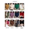 Women's Spring and Autumn High-quality All-match Slim Knit Half-sleeved Turtleneck Sweater