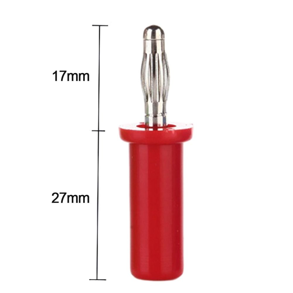 4MM Banana Plug Connector Black Red Audio Adapter Welding Adapter Banana Plug  Electrical Tools