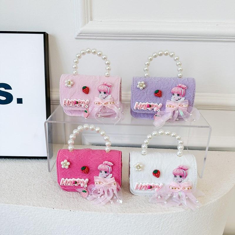 Cinderella Girl Belle Crossbody Shoulder Bag Cute Pearl Purse Accessory