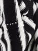 2025 Autumn Women's European & American Style Striped Lapel Long Sleeve Zipper Cardigan Jacket