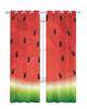 Wassermelone Frucht Cartoon Transparente Vorhänge zur Wohnzimmerdekoration Tüll Voile Organza Fenstergardinen für Küche Schlafzimmer
