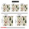 2 Stück, 2D-Flachdruck Vorhänge Weihnachtsbäume Schneeflocken Rentier Polyester Einfache Installation (ohne Stange) Alle Jahreszeiten Ldeal für