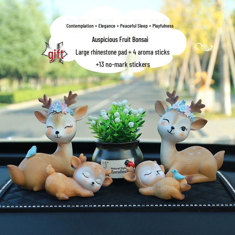 Deer Car Ornament: Stylish and Unique Interior Decoration for Men and Women