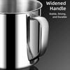 New 350-1250ml Mug Handle Design With Lid Tea Cup 304 Stainless Steel Water Cup Travel