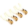 4PCS 45 Degree Fork Spade Speaker Connector Fork Speaker Wire Connector  For AV Receivers