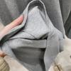 Women's Mid-Length Short Sleeve T-Shirt Dress, 2022 Korean Chic, Loose Casual Solid Color Style.