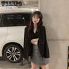 Small Suit Jacket Women's Spring and Summer Solid Color Fashion Outer Long-sleeved Wear Suit