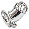 Men's Stainless Steel Penis Lock CB Chastity Lock Sex Toy Ball Stretcher Sissy Femdom Slave BDSM Urethral Chastity