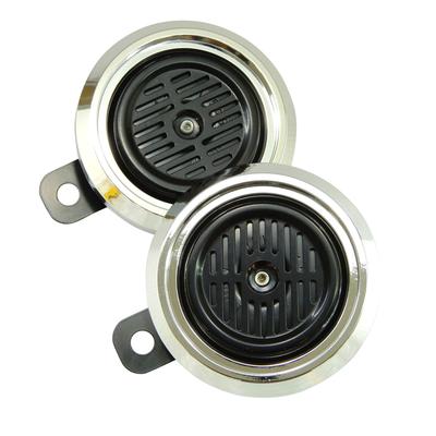 Ager Motorcycle Horn Double Horn Universal Black Fin Plated 2 Pcs