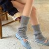 Autumn and Winter Coarse-knit Wool Sock, Solid Color, Versatile, Sweet and Girlish Socks, Pure Cotton School Style, Individual and Trendy Pile Socks