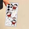 Case for Samsung Galaxy S22 FE S20 Plus S25 Edge S24 S21 S23 Ultra S26 Note 20 Ultra 10 Phone Cover Cute Crayons Shinchan