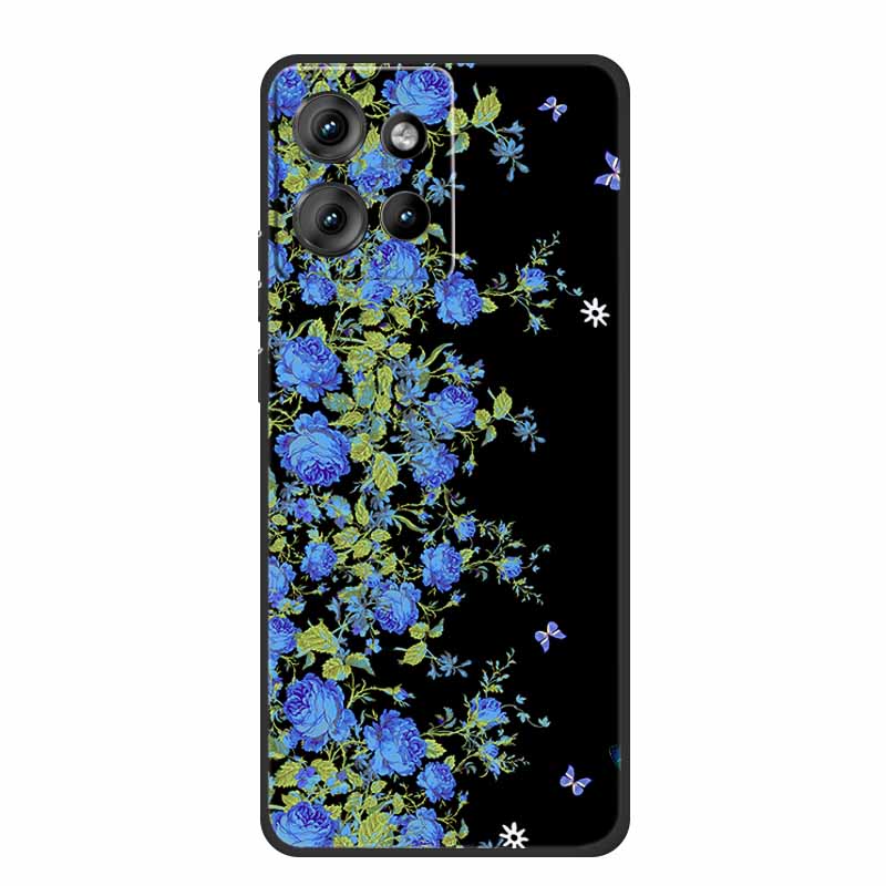 Handyhülle Für Motorola Moto G 2025 Hülle Cartoon Schwarzes Silikon Weiches TPU Rückseite Für Motorola Edge 50 Neo S50 G75 Hülle G 75