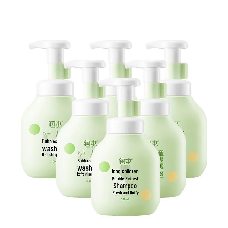 Runben Kids Refreshing Bubble Shampoo 6-Pack