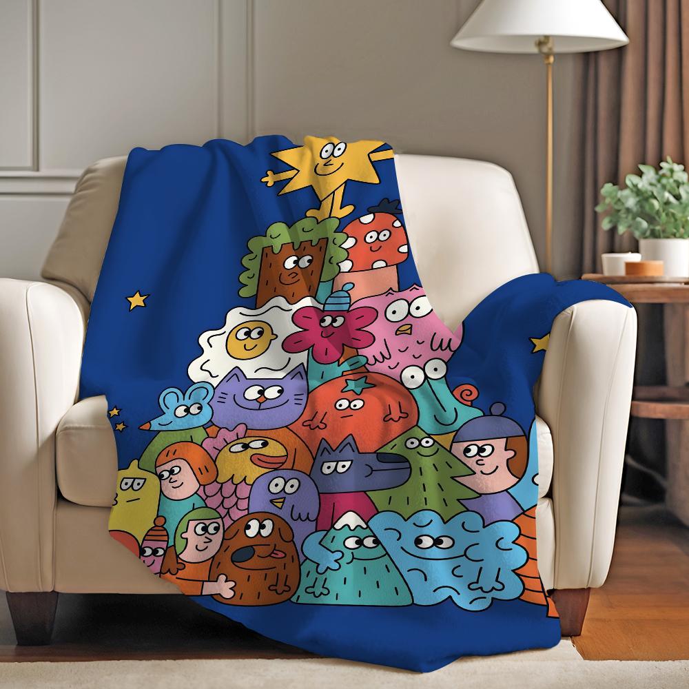 Fashion print N Nina D Dzyvulska Blanket For Sofa Office Bed Plane Travel Sleep Read Relax Camping Soft And Warm