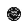 Academic Math Creative Series Cartoon Brooches Unique Metal Pins For Gifts Students