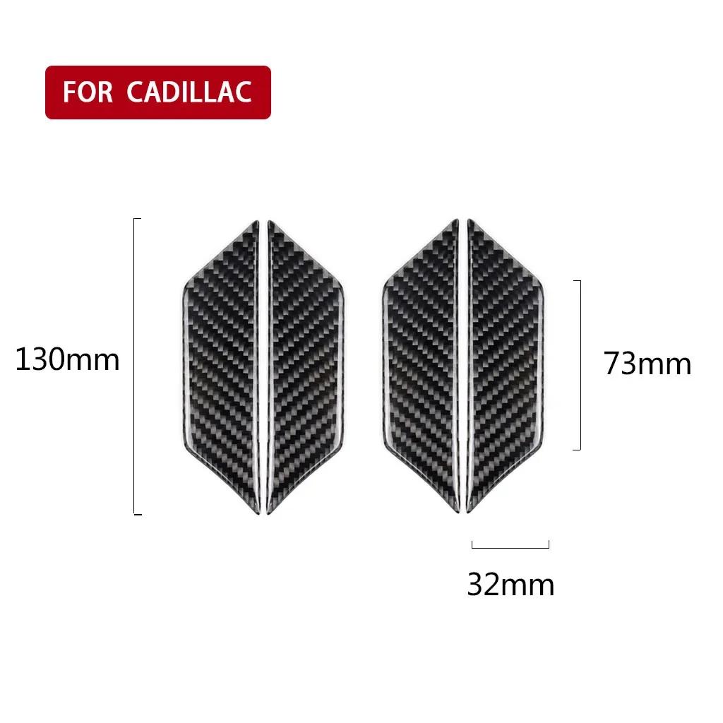 For Cadillac XT5 2016-2019 Car Stickers Carbon Fiber Car Door Handle Bowl Trim Cover  4pcs Car Styling Accessories