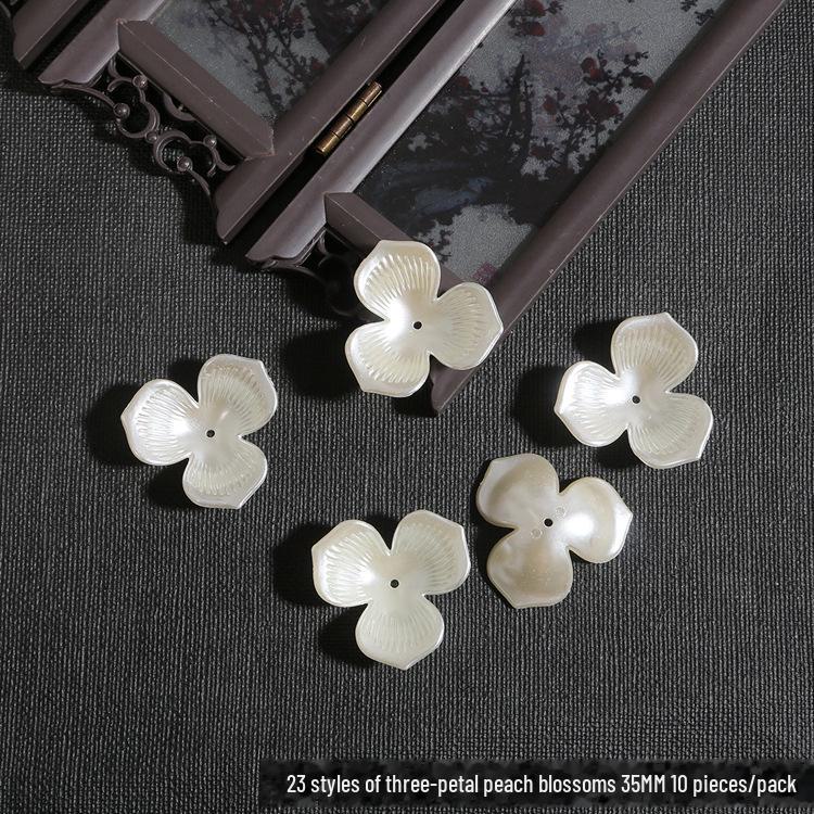 DIY sada dětských vlasových doplňků: ABS perla, Akrylový květ, Lístky lilie a chryzantémy